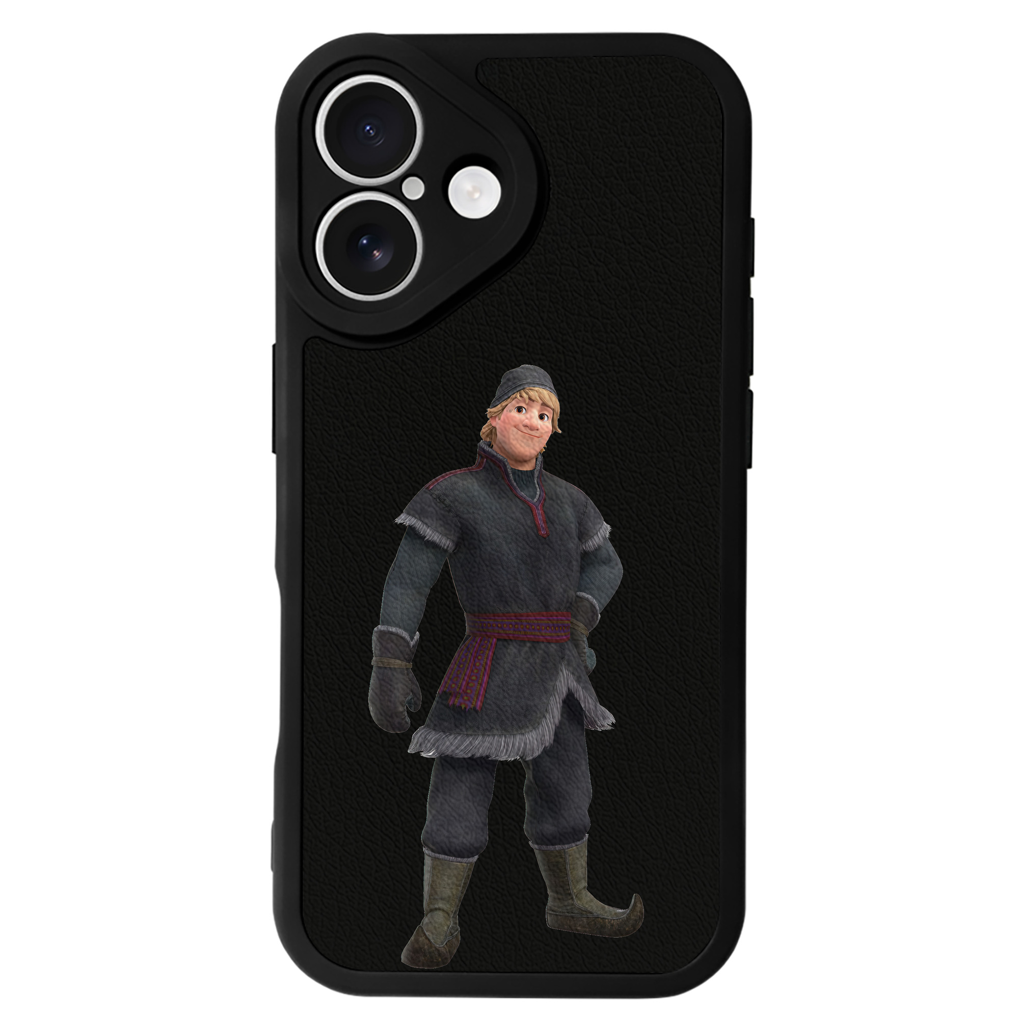 （画像用） アナと雪の女王 アンナ エルサ Frozen Anna Elsa 【iPhone 16シリーズ対応】シリコンスマホケース（レザー調） 材質：シリコン